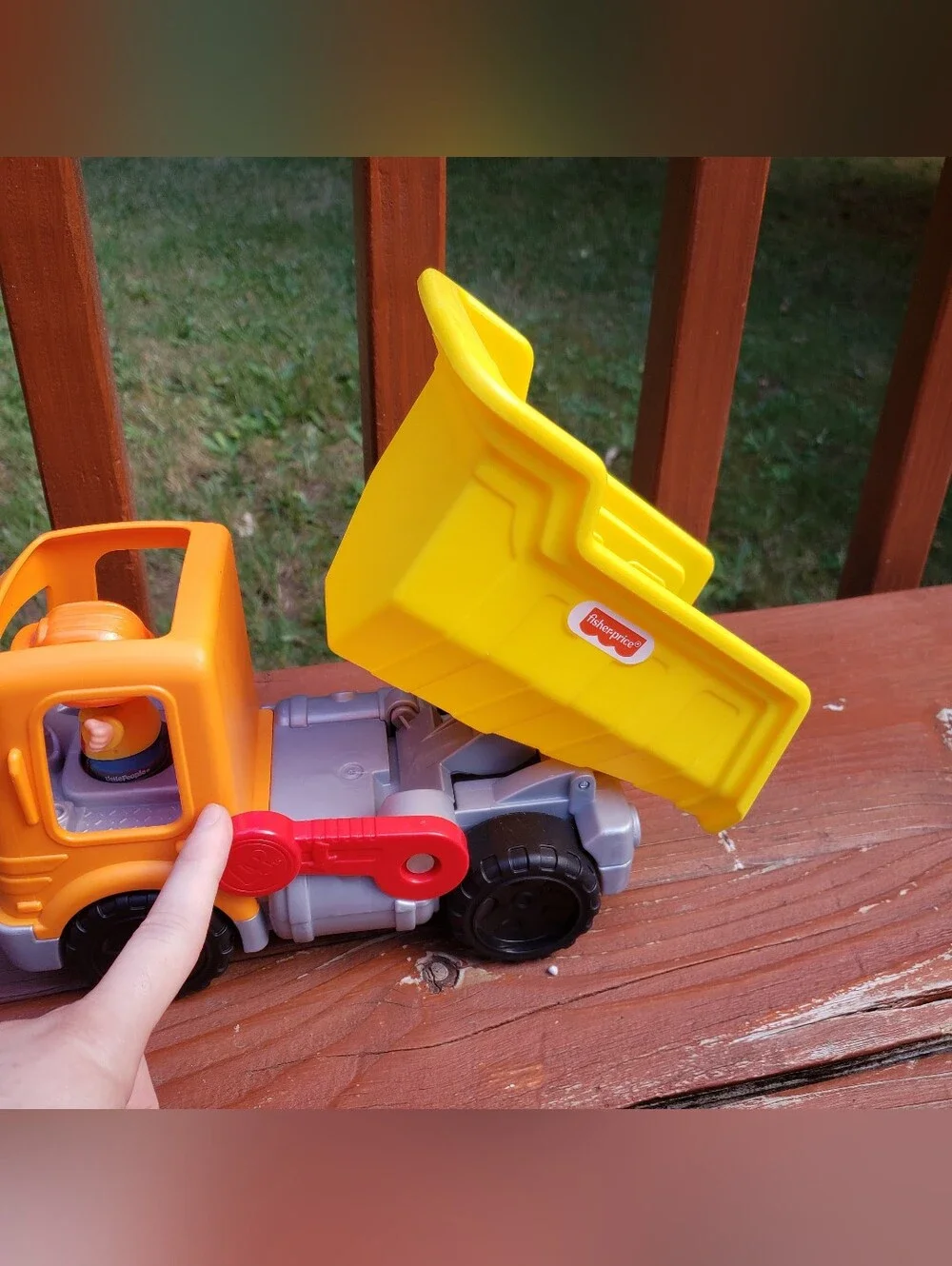 2019 Mattel Fisher-Price Little People Construction Man, Dump Truck & Rocks